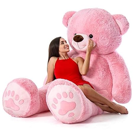 Hugging Teddy Bear Toy (5 Feet, Pink)