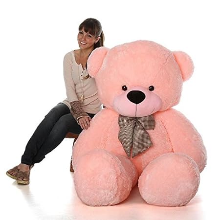 Hugging Teddy Bear Toy (5 Feet, Pink)