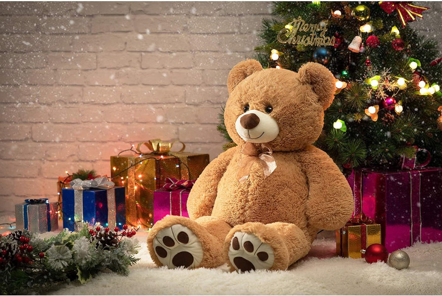 HUG 'n' FEEL SOFT TOYS Soft Toy Teddy Bear Plush & Stuffed Toys (5 feet, Brown)